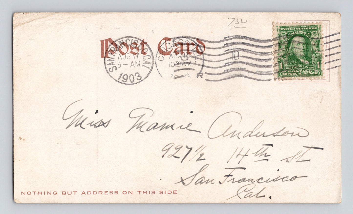 Chicago Illinois Giant Swing Chutes 1903 Postcard Posted Undivided Back