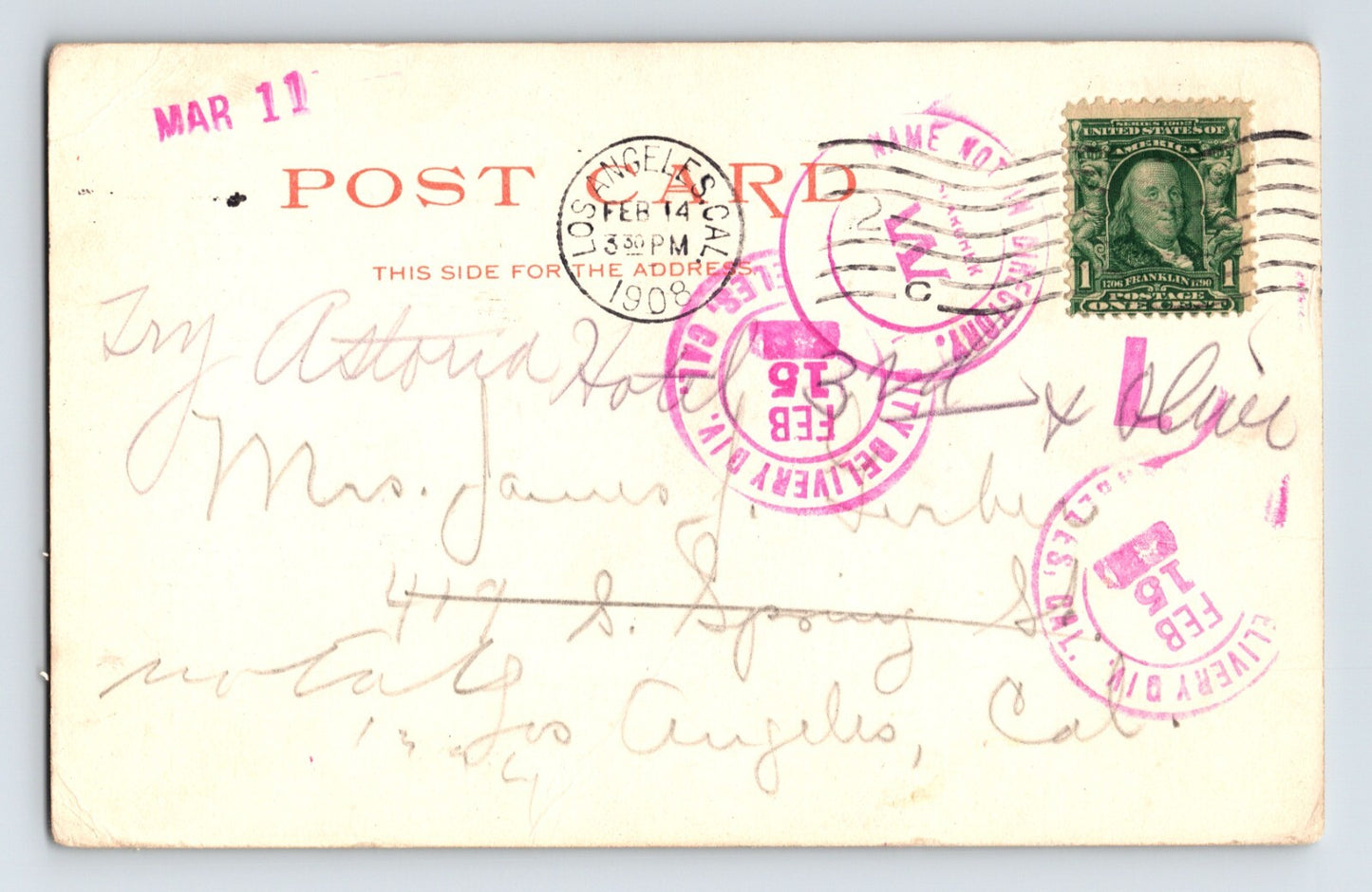 Albuquerque New Mexico Navajo Family Group 1908 Postcard Posted Undivided