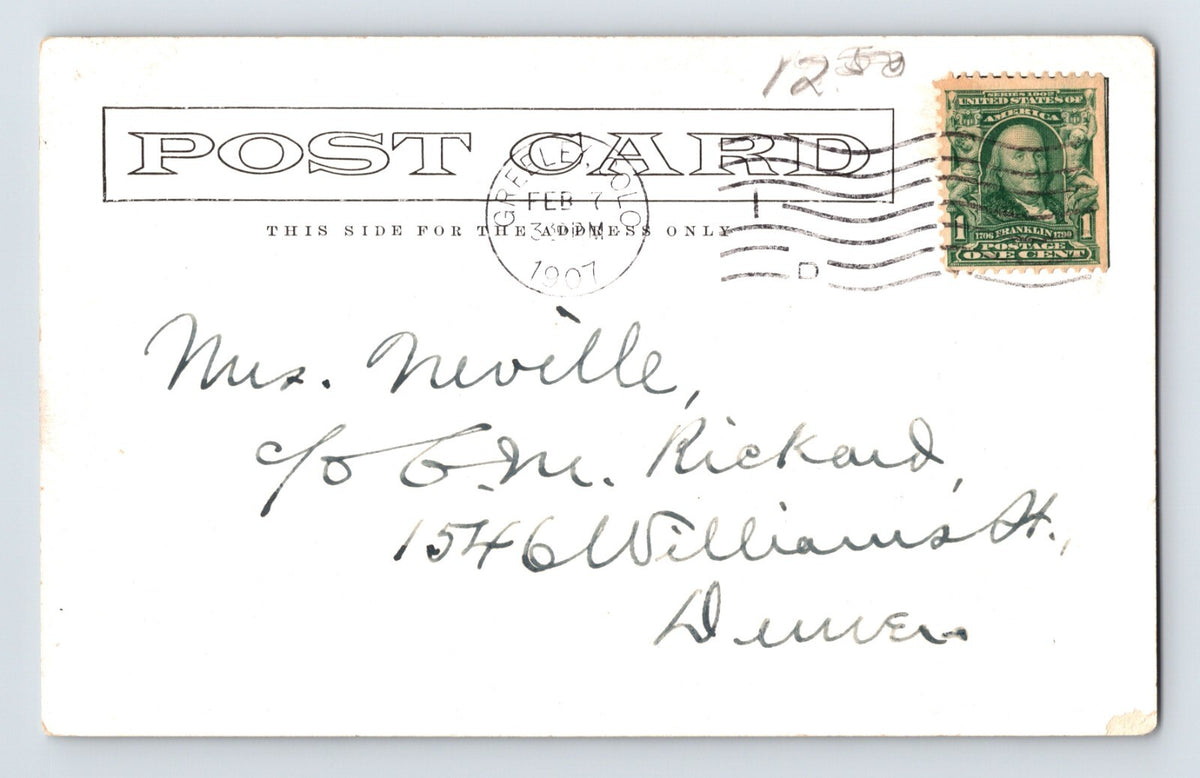 Weld County Colorado Potato Harvest 1907 Postcard Posted Undivided