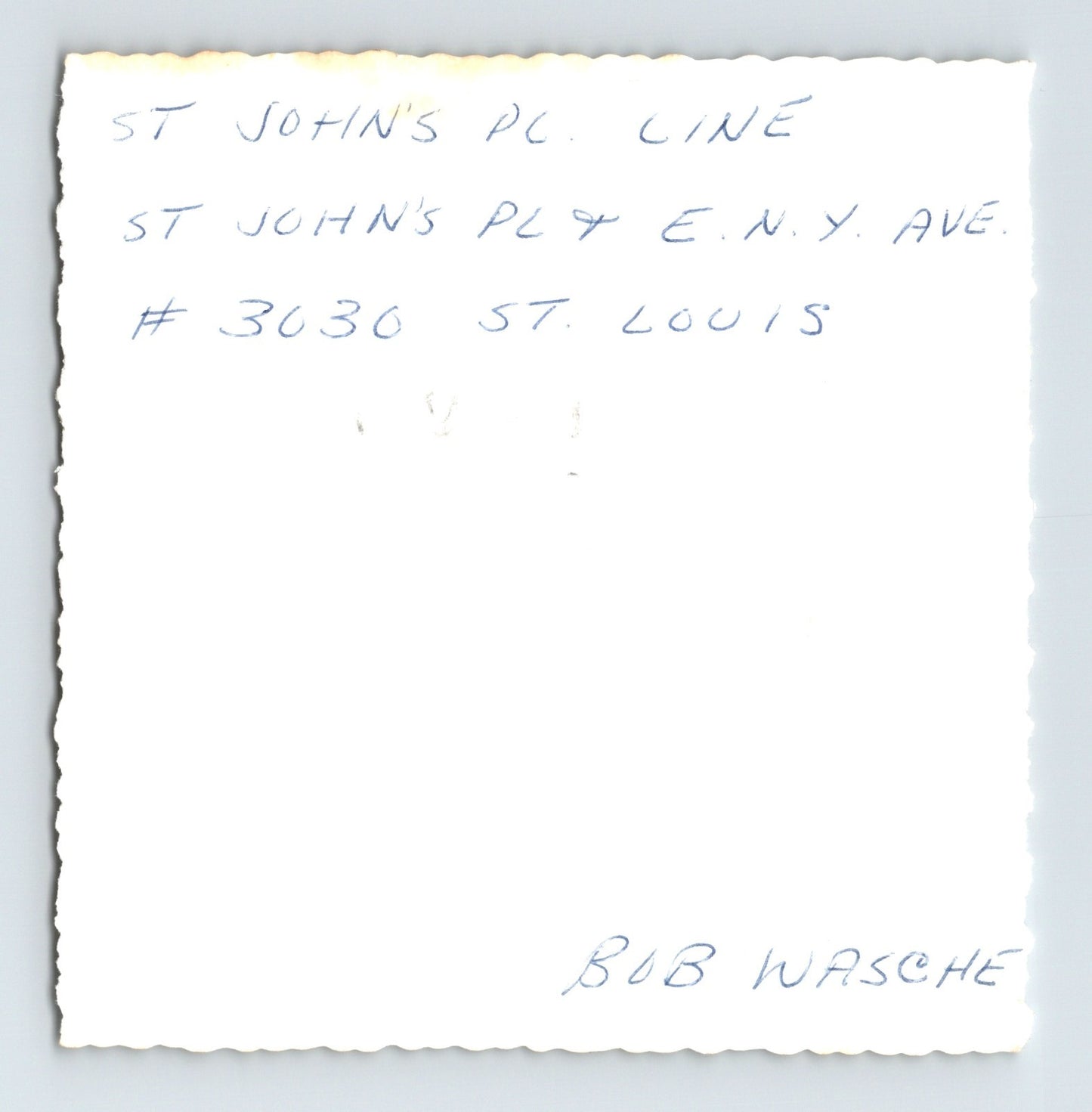 St Louis Missouri Flushing Avenue Line 3030 Downtown 1960s Photo 3.5 x 3.5