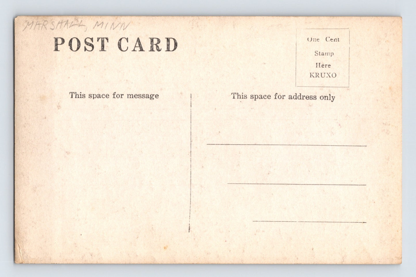 Marshall Minnesota High School 1910s RPPC Postcard Unposted Kruxo