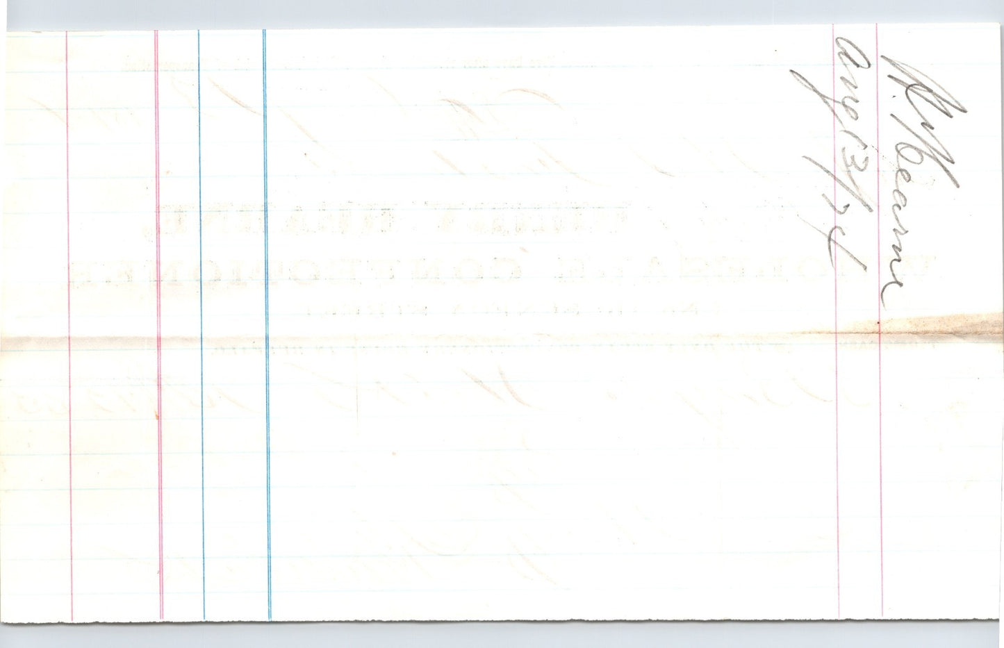 Buffalo New York 1874 Henry Hearne Confectioner Billhead 8.5 x 5