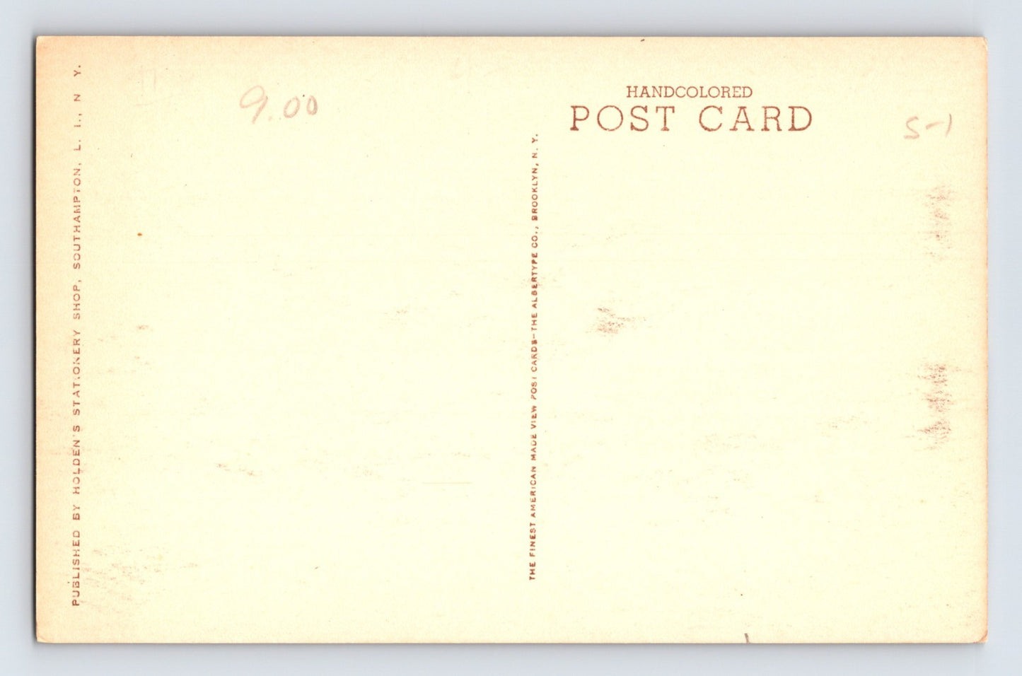 Southampton New York Long Island Grade and High School 1930s Postcard Unposted