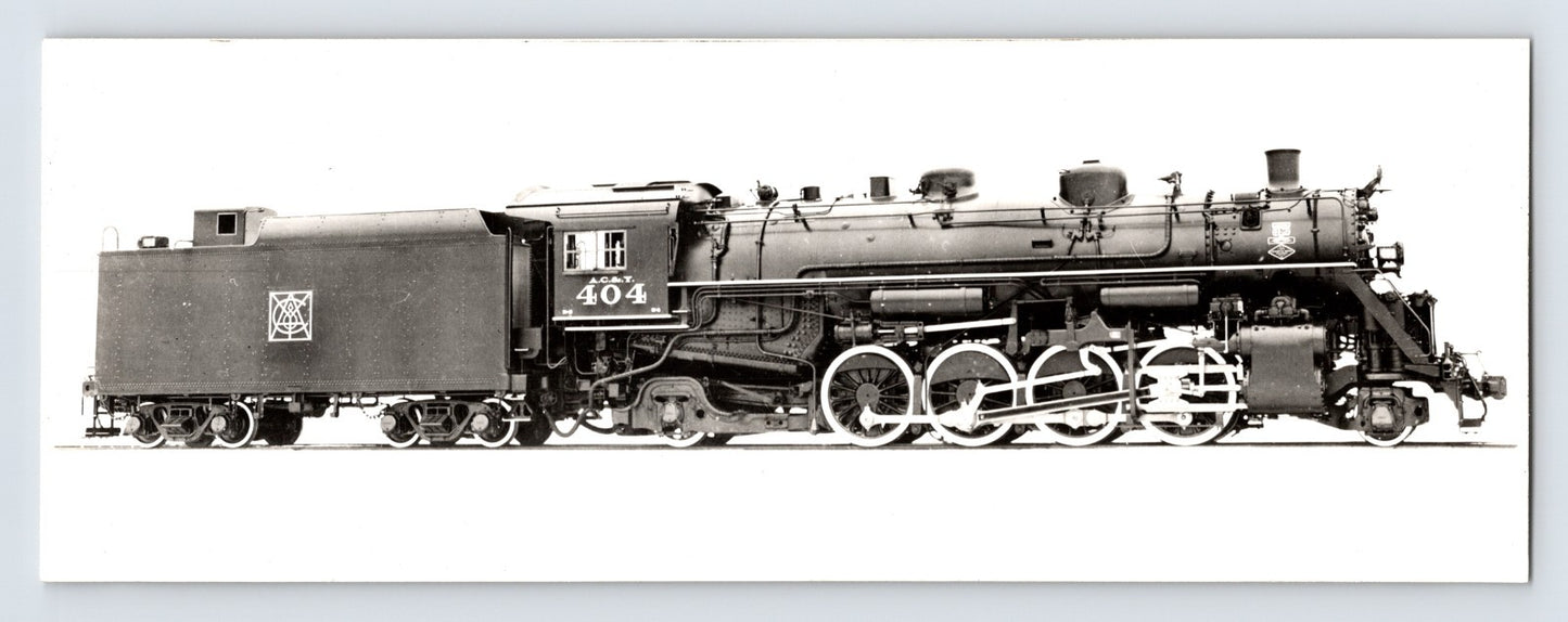 Akron Canton Youngstown Railroad Mikado steam locomotive 404 studio side profile 1940s photograph