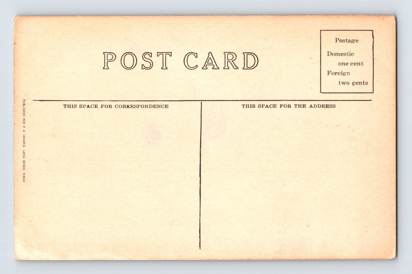 Long Beach Washington Fishing Rocks 1910s Postcard Unposted Divided Back