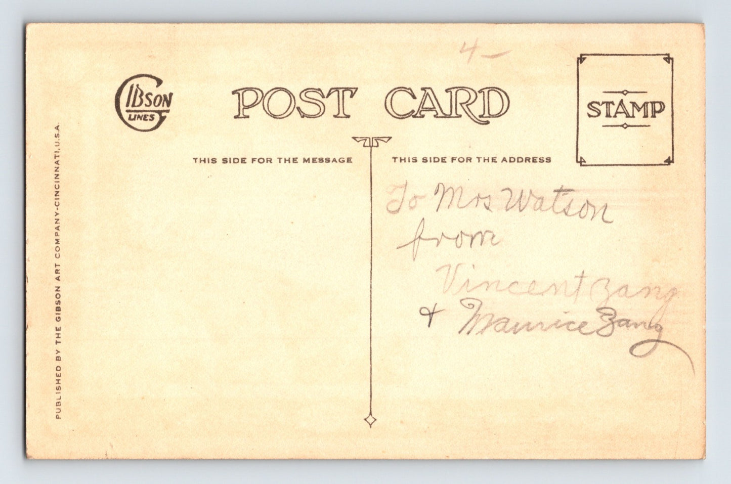 Santa Radio Christmas Tree Toy Border Holiday 1920s Postcard Unposted