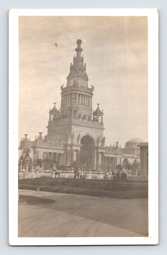 San Francisco California Panama Pacific Expo Tower of Jewels 1915 RPPC Postcard