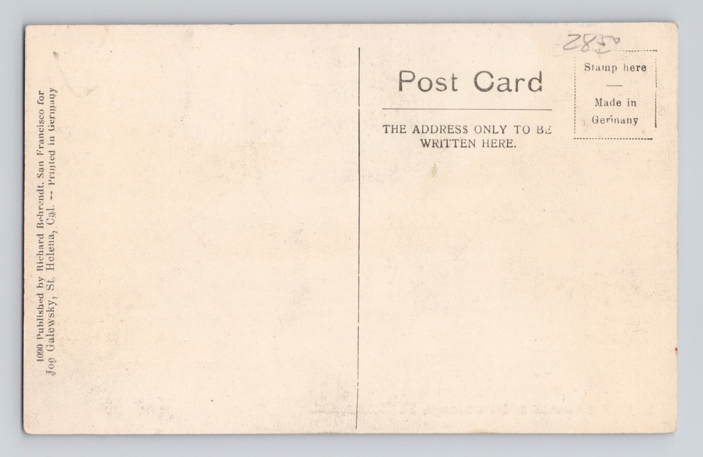 St Helena California Methodist Church Parsonage 1909 Postcard Posted Divided