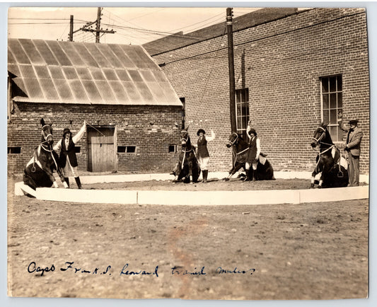 Leonard Trained Mules 1940s Circus Photo Performers 8 x 10