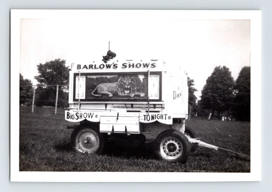 Barlow Shows circus lion cage wagon St Louis Missouri 1947 photo