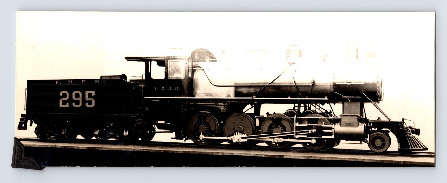 Pere Marquette Railroad Steam Train 1940s Photo 2.75 x 7