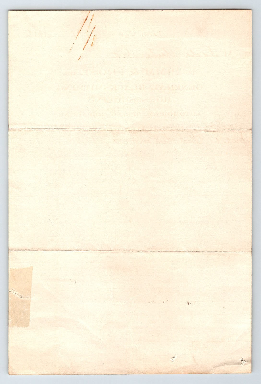 California Lodi Pimm Frost Blacksmith Auto Repair 1916 Billhead 8" x 5.5"