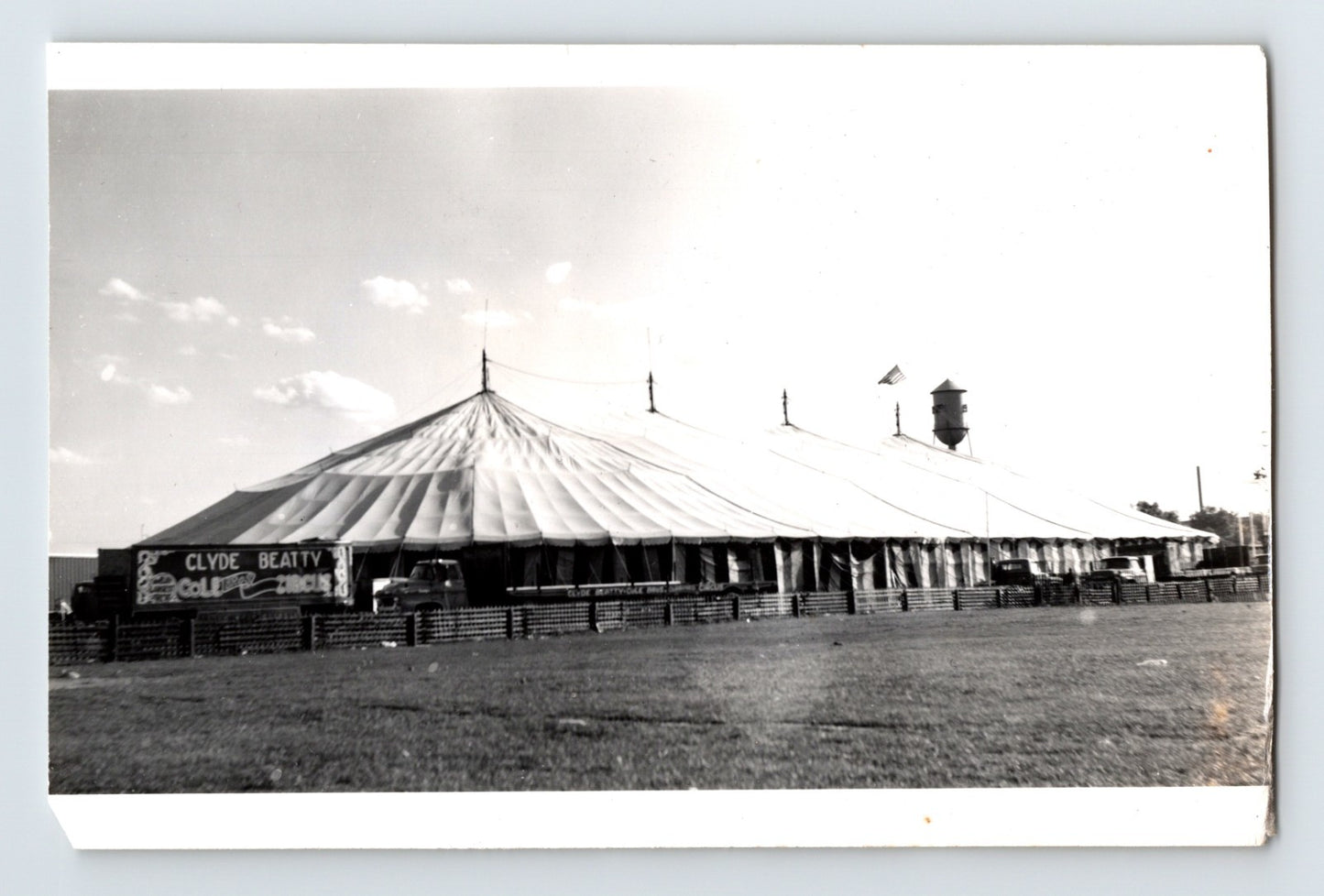 Clyde Beatty Circus 1950s Photo Big Top Tent - 3.5 x 5.5