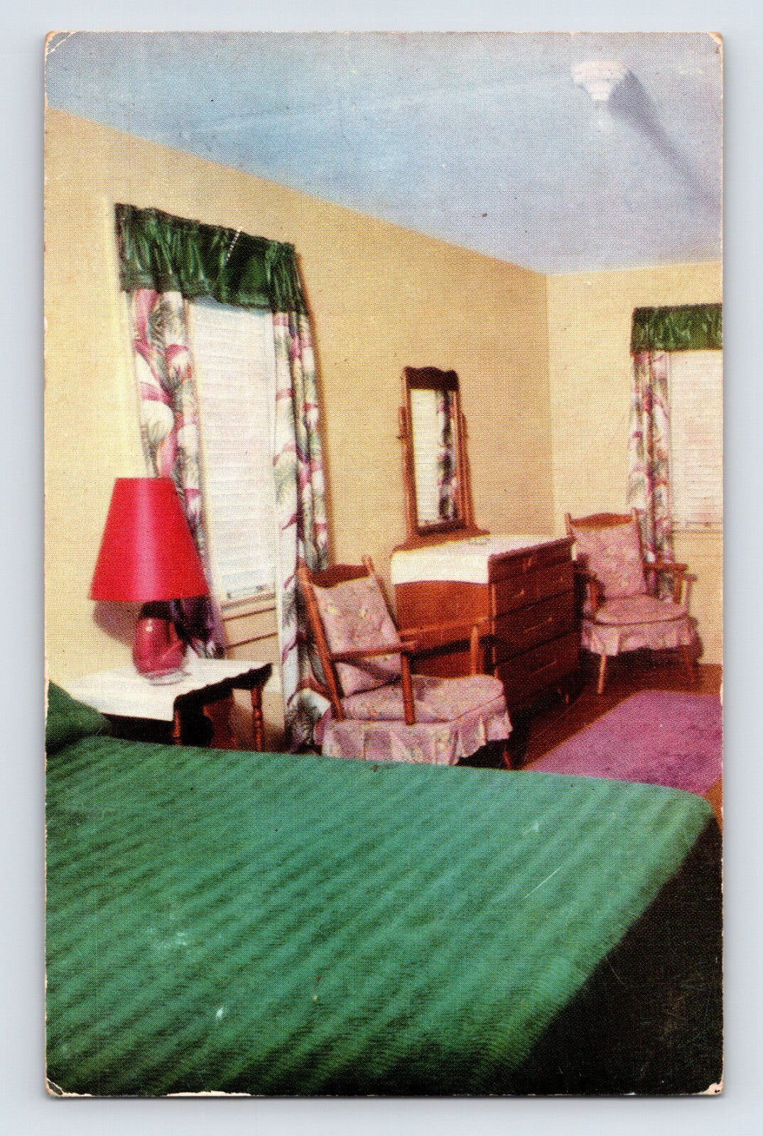 Stroudsburg Pennsylvania Sky-Hi Lodge Motel 1950s Postcard Unposted Chrome