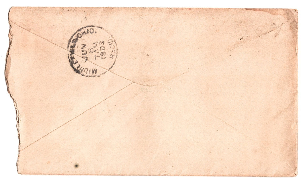 Cleveland Ohio 1903 N. Gutman Company Knee Pants Billhead with Envelope Cover