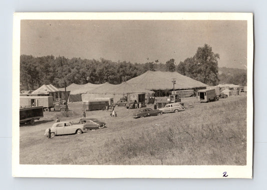 King Bros Cristiani Circus 1950s photo big top circus lot Helena Arkansas