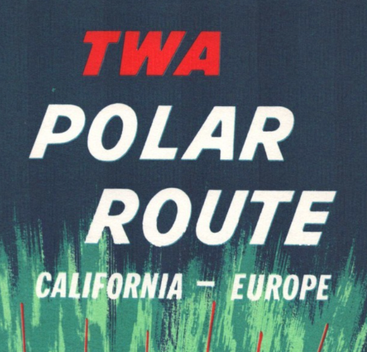 TWA Trans World Airlines 1957 Polar Route System Time Table Brochure