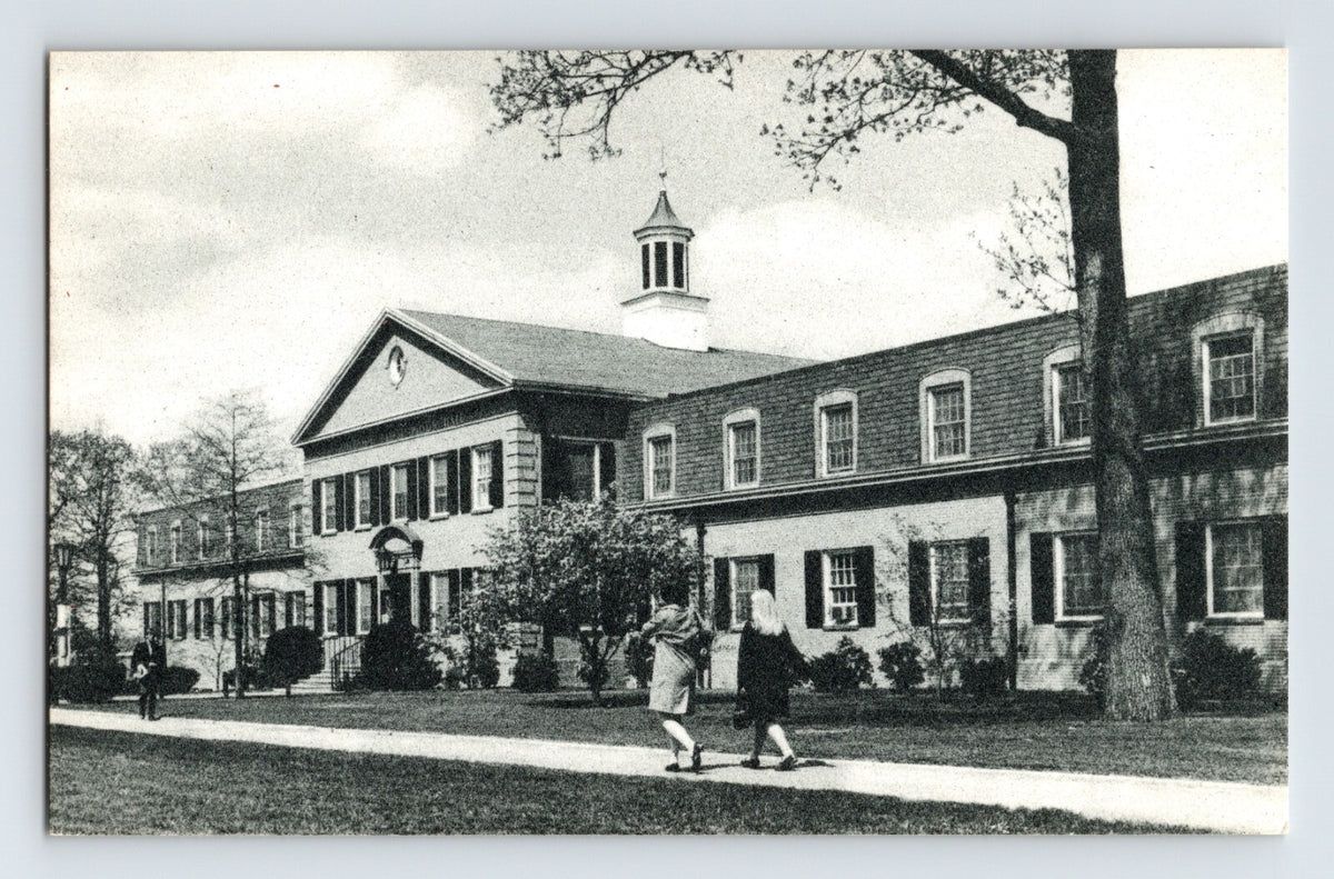 Post University Women’s Dormitory Long Island New York 1940s postcard