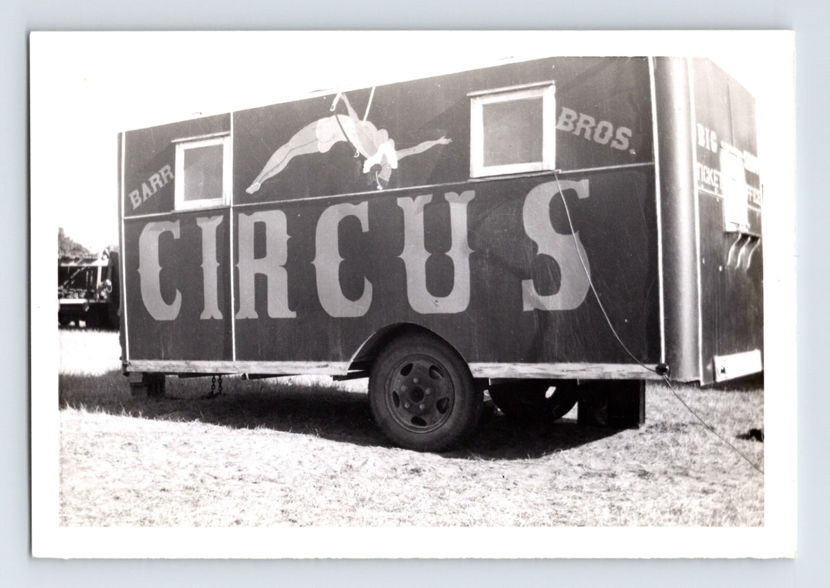 Barr Bros Circus ticket wagon trailer trapeze graphic circus photograph