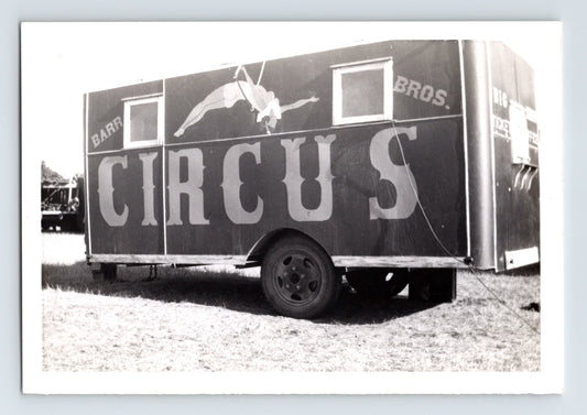 Barr Bros Circus ticket wagon trailer trapeze graphic circus photograph