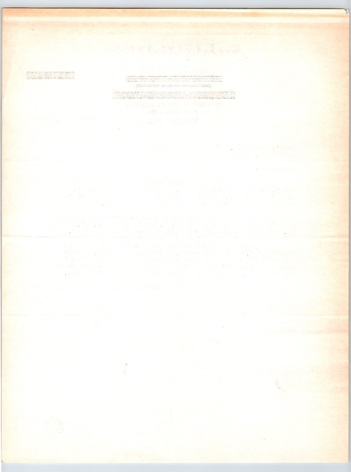 York Pennsylvania 1949 AJ Golden Cigars Tobacco Letterhead 8.5 x 11