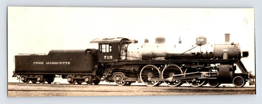 Pere Marquette Railroad 4-6-2 Pacific Type Train 1940s Photo 2.75 x 7