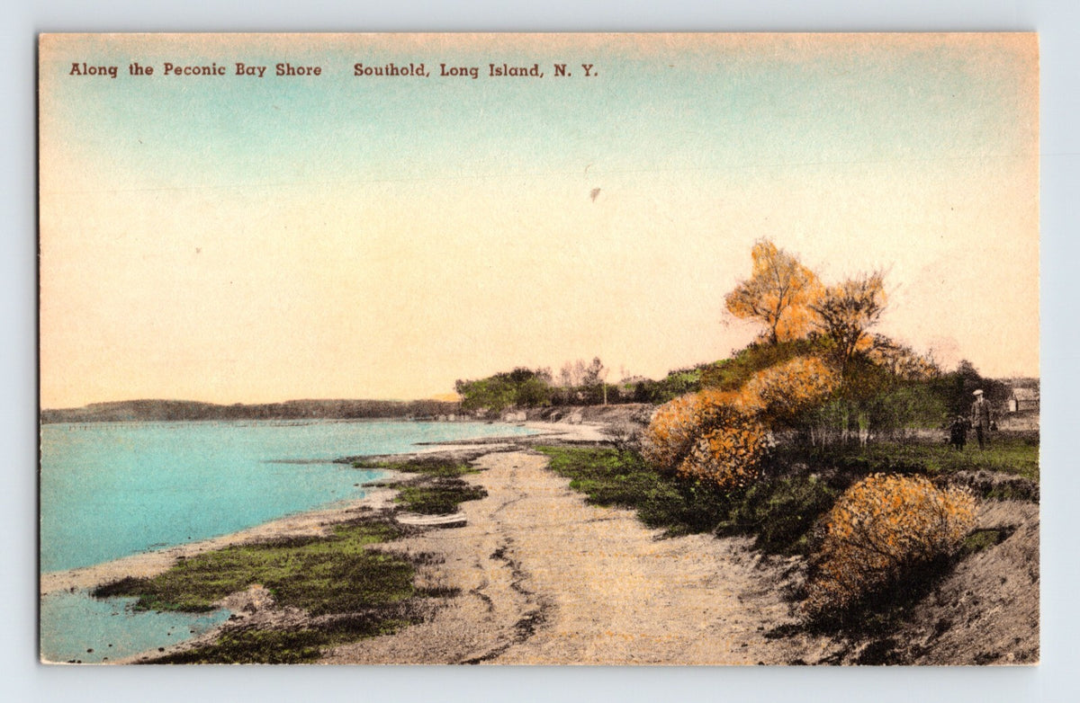Southold New York Peconic Bay Shore Long Island 1930s Postcard Unposted