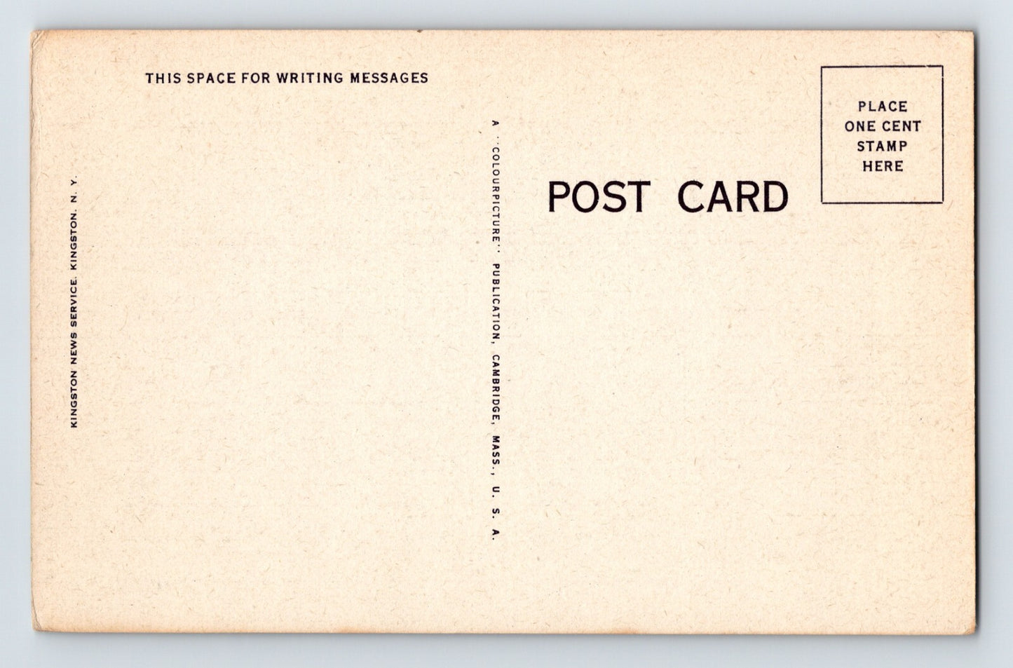 Catskill Mountains New York Large Letter 1940s Postcard Unposted Linen