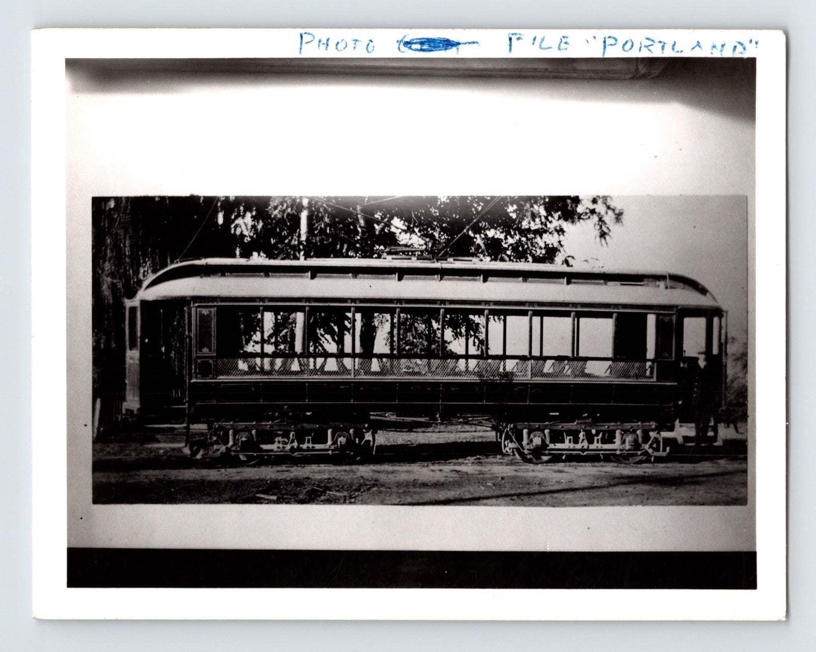 Portland Oregon Eastside Railway streetcar Brill car side view vintage transit photo 1950s