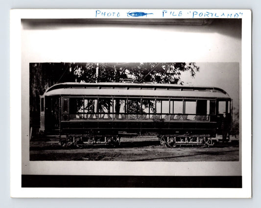 Portland Oregon Eastside Railway streetcar Brill car side view vintage transit photo 1950s