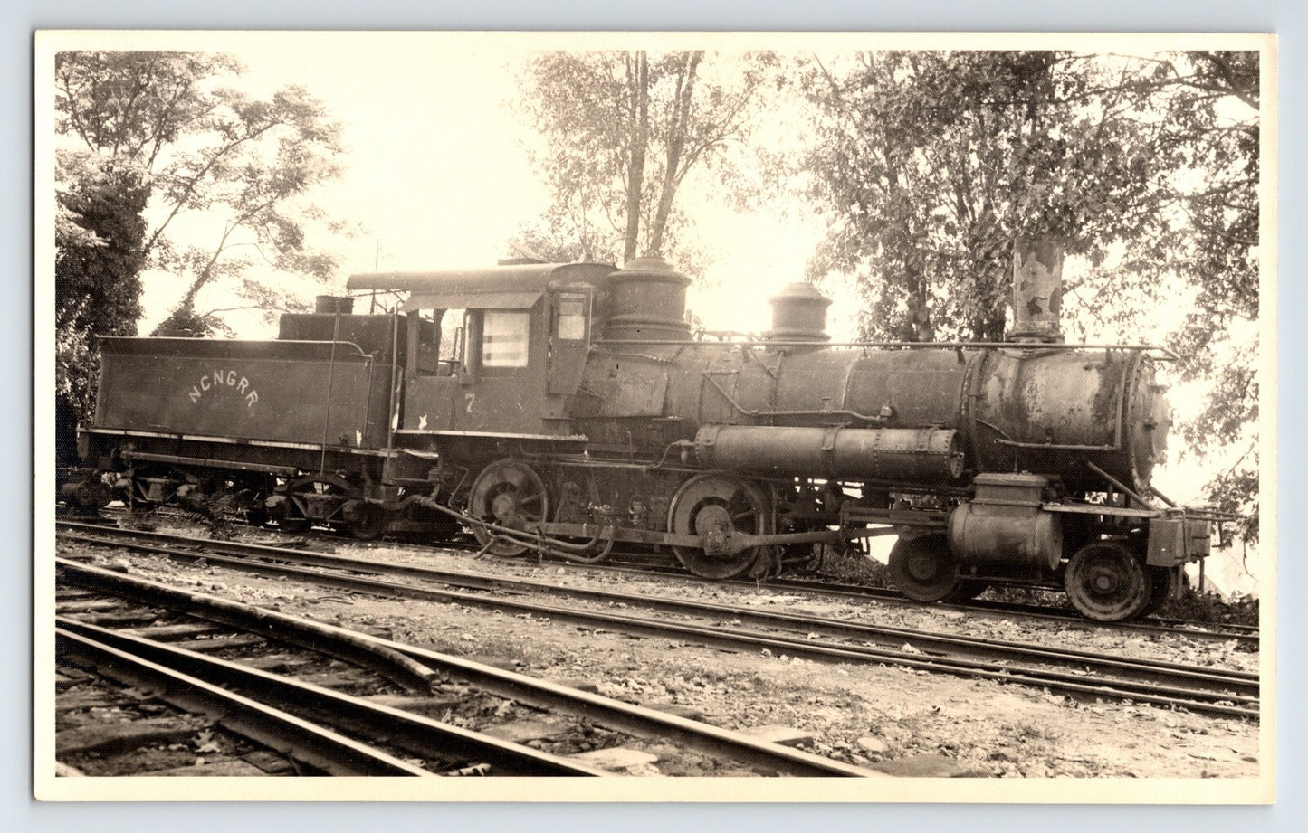 Grass Valley California 1946 Nevada County Narrow Gauge Railroad Train Photo 5 x 7