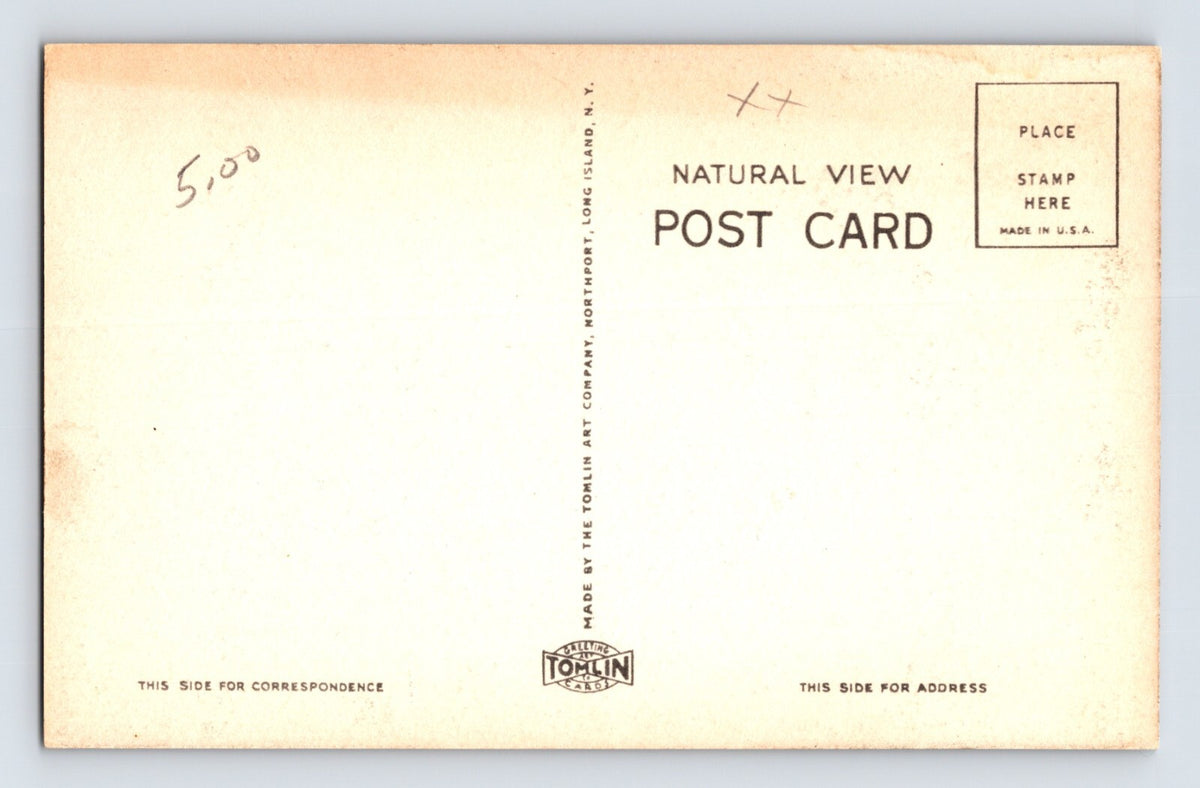 Southold New York Long Island Founders Landing 1910s Postcard Unposted Divided