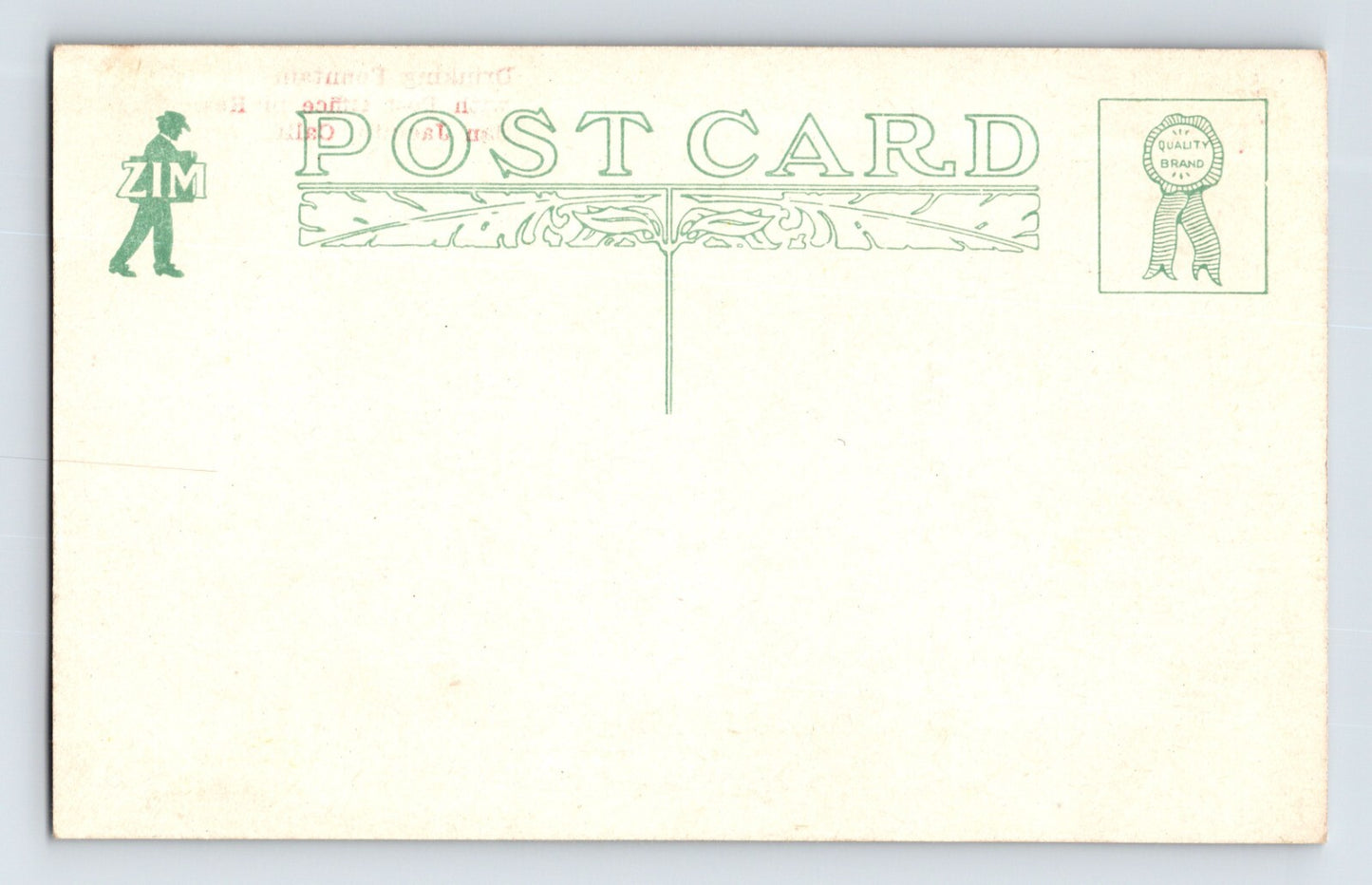 San Jacinto California Post Office Drinking Fountain 1910s Postcard Unposted