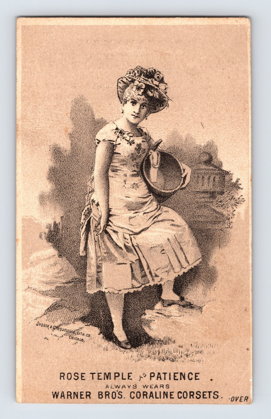 Warner Bros Coraline Corset Rose Temple Patience Trade Card 4.75 x 3