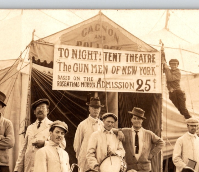 Gagnon Pollock Show Circus Band Performers 1910s Postcard RPPC Unposted NOKO