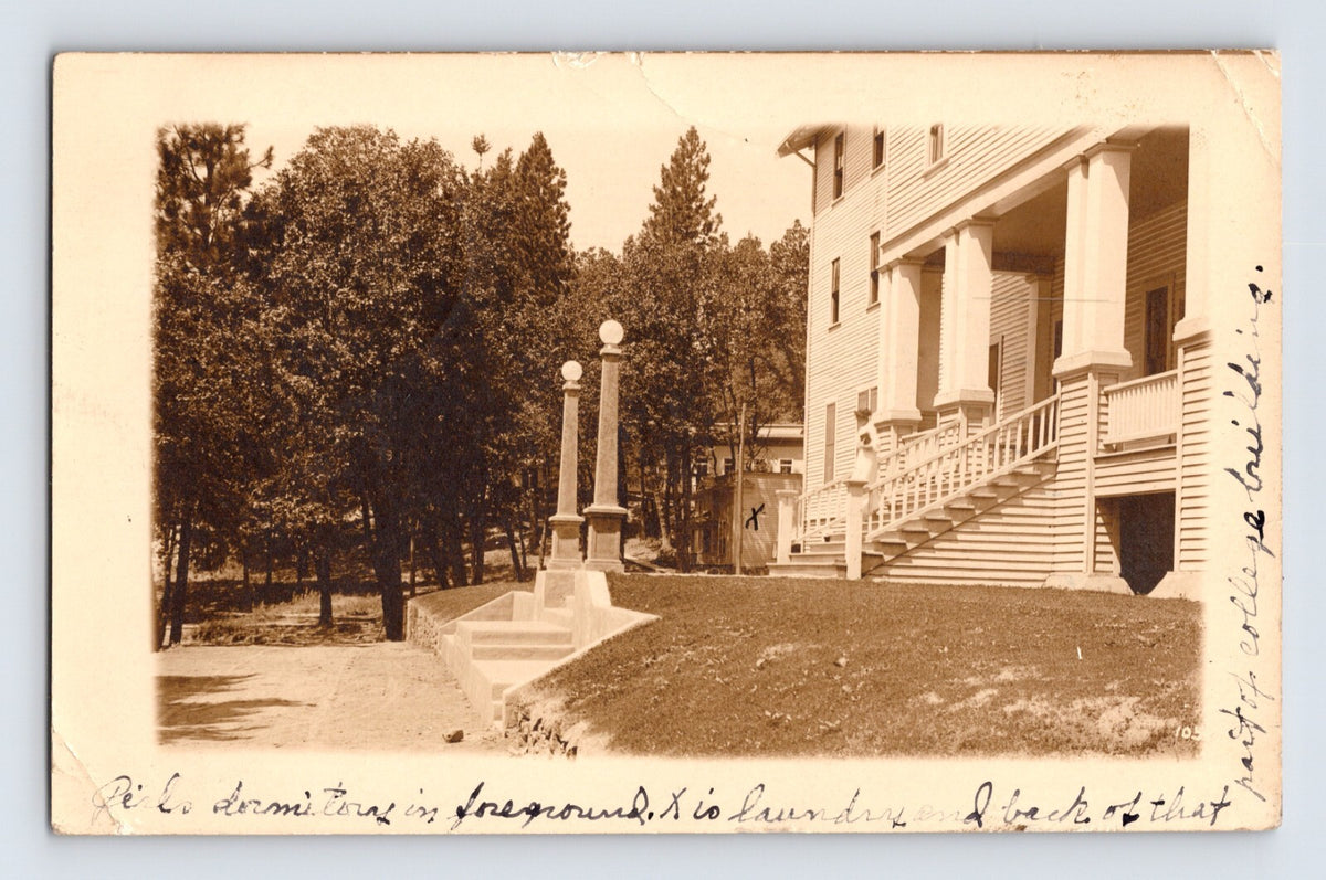 St Helena California Pacific Union College Dormitory 1910s RPPC Postcard Posted