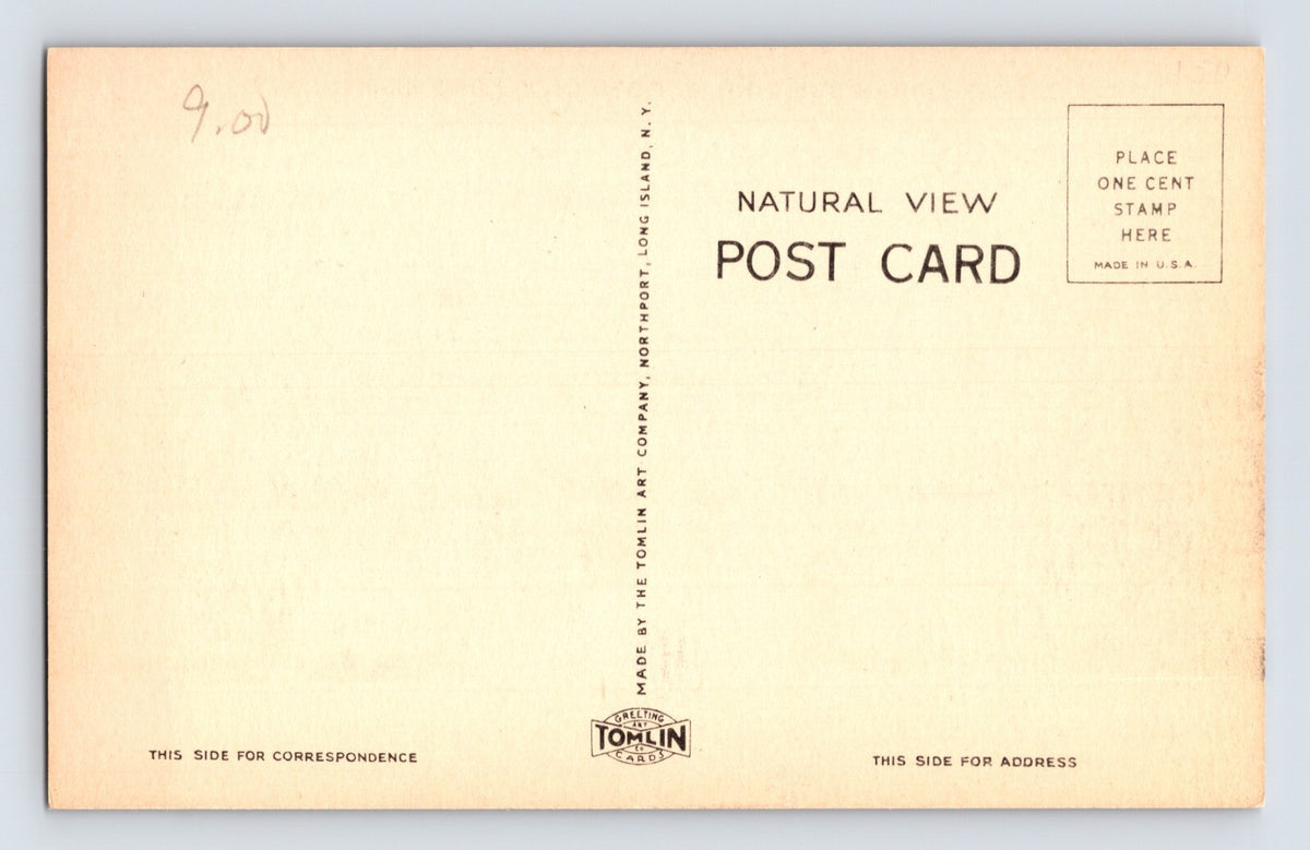 Postcard New York Long Island Garden City Doubleday Doran Building 1930s B&W