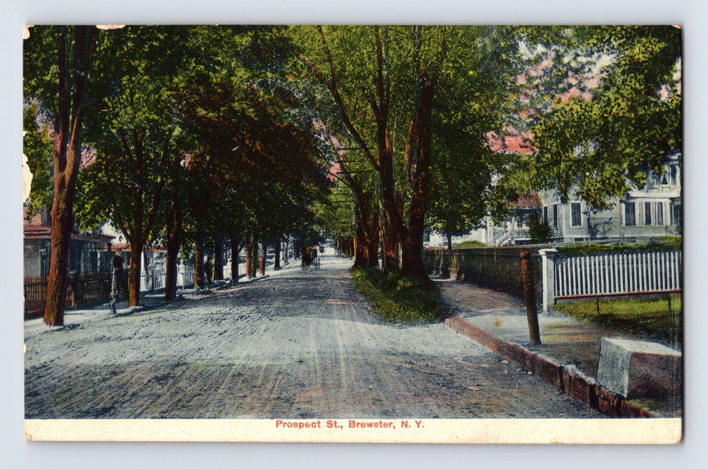 Brewster New York Prospect Street 1910s Postcard Unposted Divided Back