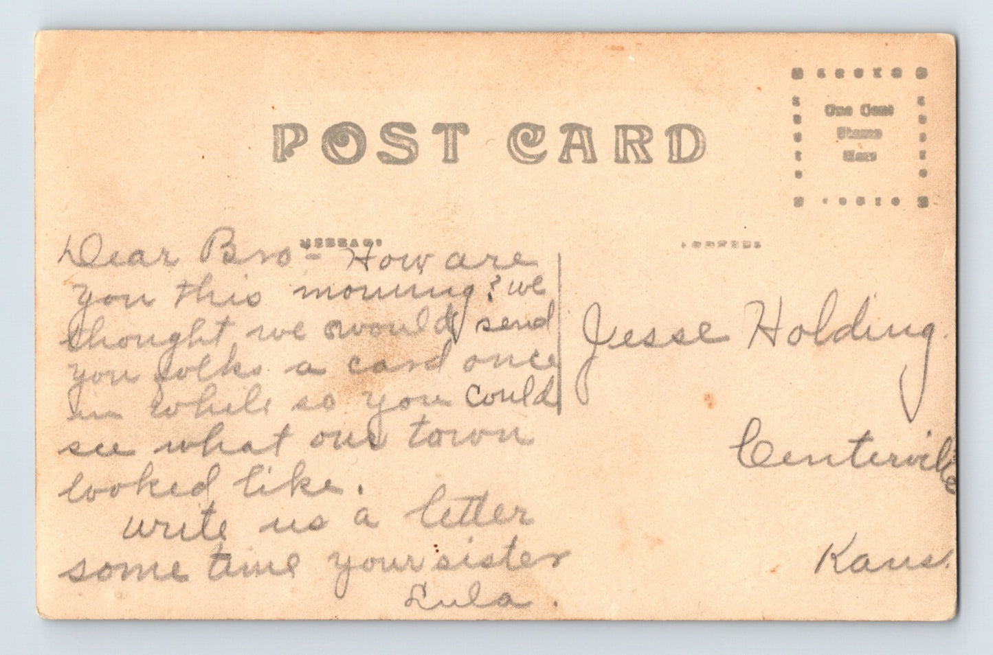 Marion Iowa Seventh Avenue Tenth Street 1910s RPPC Postcard Divided Back Posted