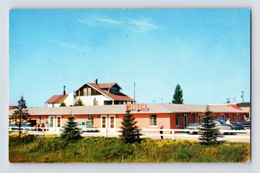 Ludington Michigan Terrace Motel 1960s Postcard Unposted Chrome