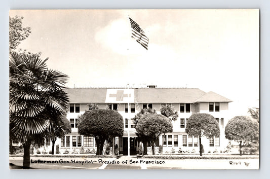 San Francisco California Presidio Letterman General Hospital 1940s RPPC Postcard