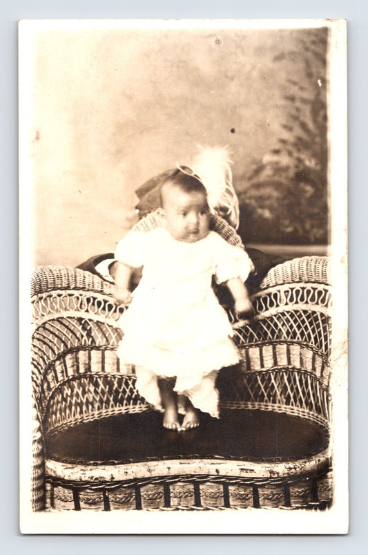 Los Angeles California Penny Pleasure Palace Chubby Baby 1910s RPPC Postcard
