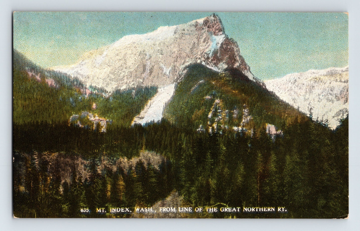 Index Washington Mount Index Great Northern Railway 1910s Postcard Unposted