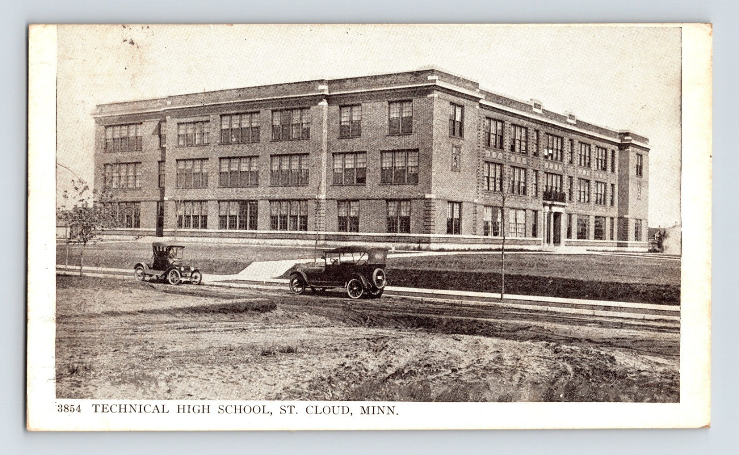 St Cloud Minnesota Technical High School 1929 Postcard Posted