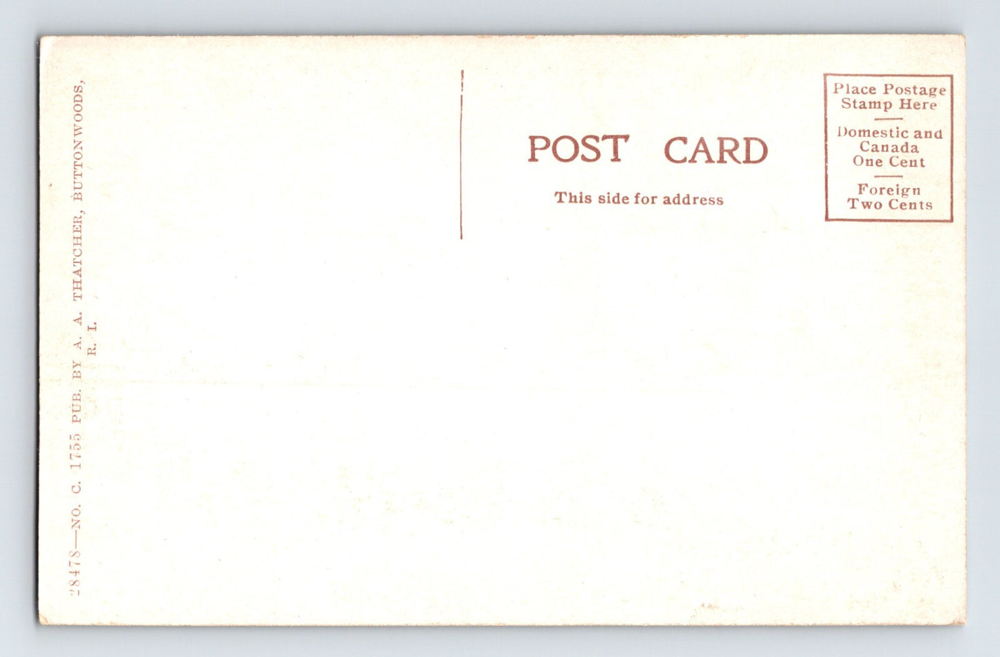 Buttonwoods Rhode Island Railroad Station Post Office 1910s Postcard