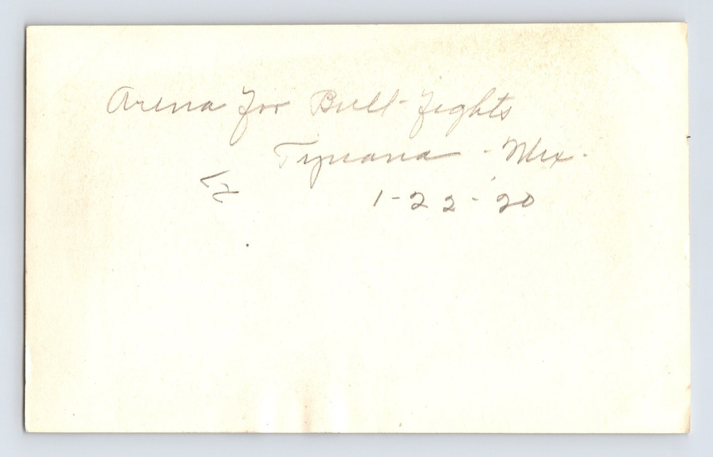 Tijuana Mexico Downtown 1920 Photo 5.5 x 3.5