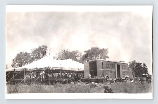 Clyde Beatty Circus 1950s Photo Tent Truck - 3.5 x 5.5