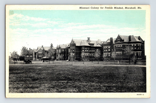 Marshall Missouri state institution campus buildings Missouri Colony 1940s postcard