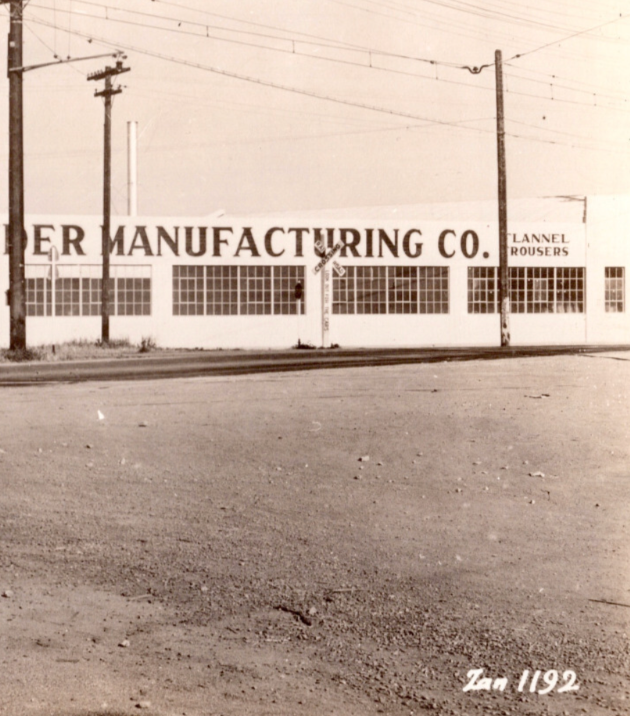 Napa California Rough Rider Manufacturing 1940s RPPC Postcard Unposted