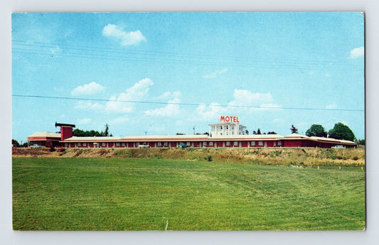 Jessup Maryland Parkway Manor Motel roadside building lawn 1960s chrome postcard